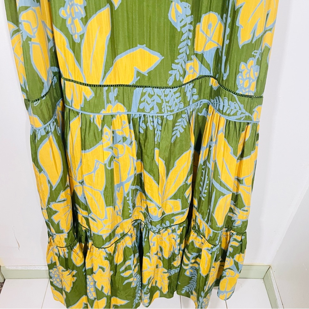 FARM Rio Green and Yellow Tropical-Print Maxi Dress - Picture 6 of 11